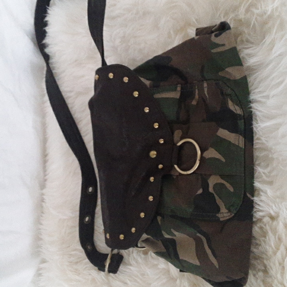 Unisex Crossbody Shoulder Handbag Camo Camouflage  Bag - Picture 3 of 6